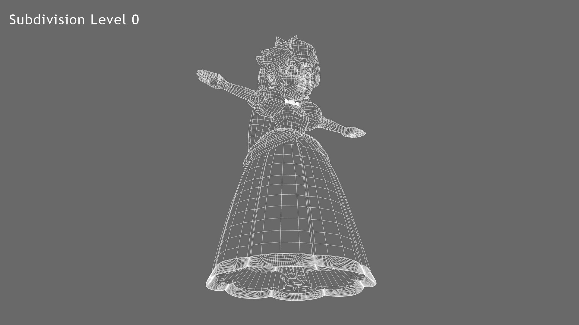 3D Princess Peach https://p.turbosquid.com/ts-thumb/0l/IfR5Hg/hJ/wire2/jpg/1635436923/1920x1080/fit_q87/42246b0f16d45b38ed873f83add83ca62819aaf7/wire2.jpg