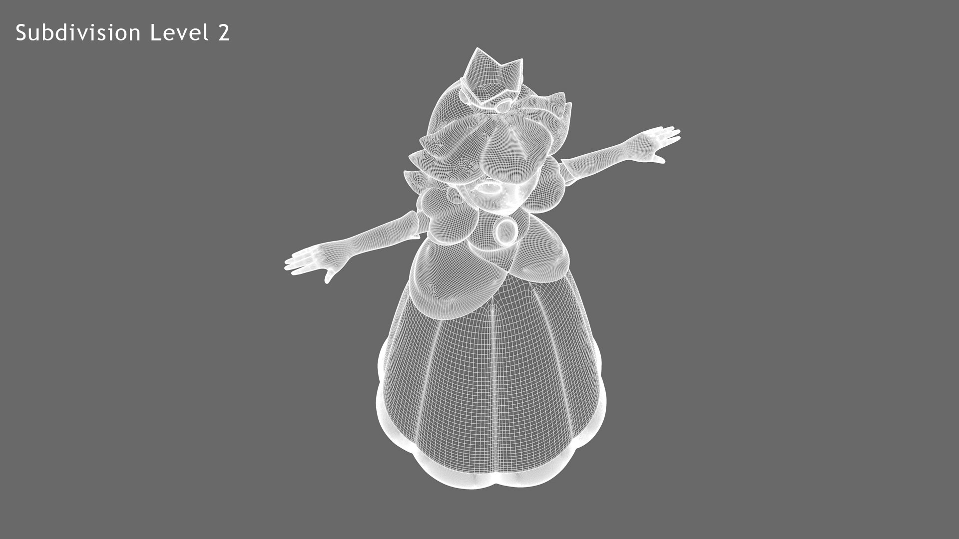 3D Princess Peach https://p.turbosquid.com/ts-thumb/0l/IfR5Hg/wU/wire8/jpg/1635436922/1920x1080/fit_q87/611909f61e9f0f8e80669b84a9fdfe0e7c0b90a0/wire8.jpg