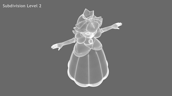 modelo 3d Princesa Peach - TurboSquid 1808002