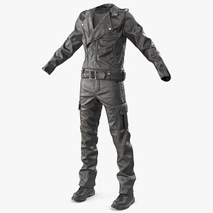 Rocker Leather Outfit Black
