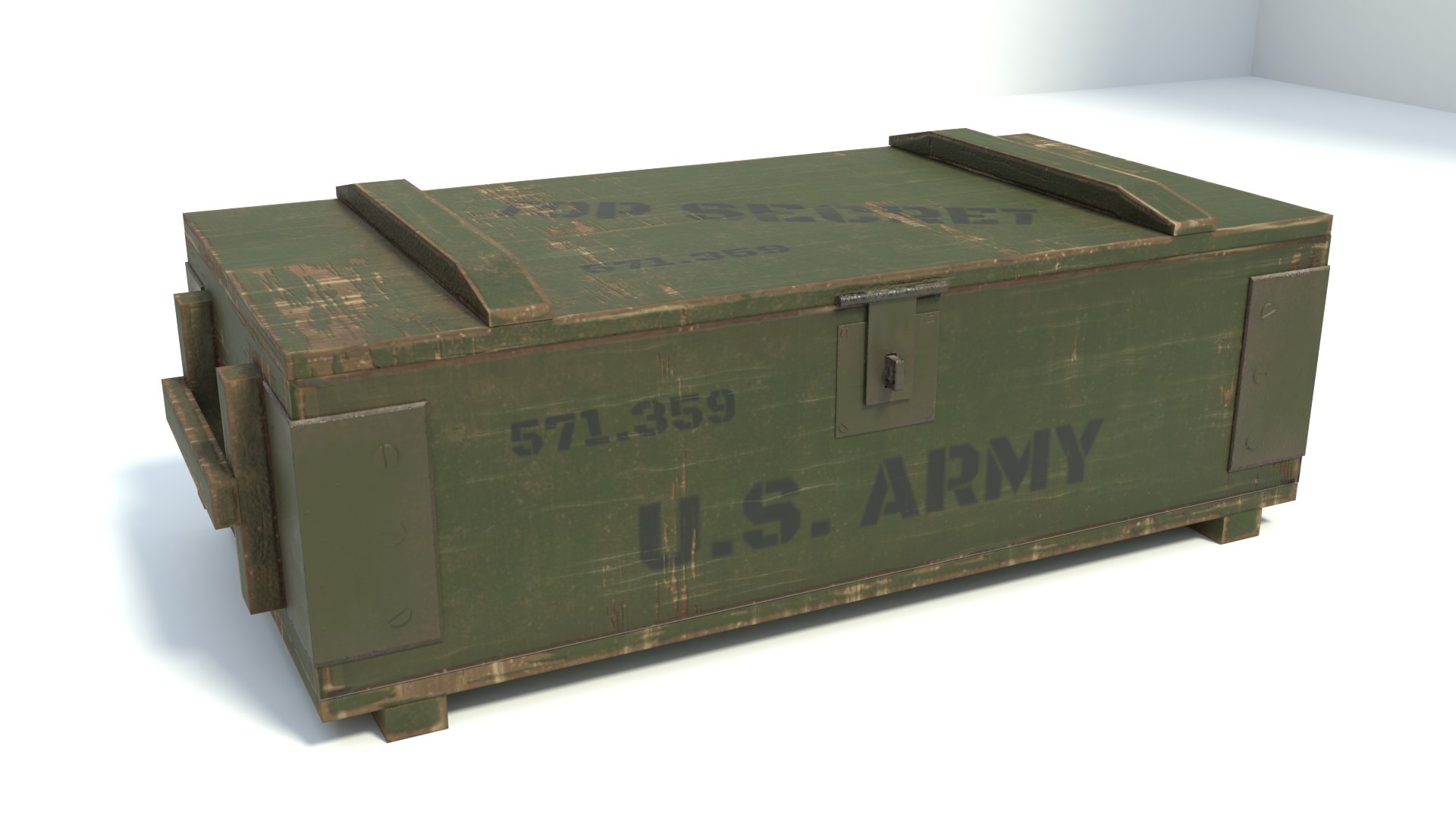 3D Model Military Box Low-poly - TurboSquid 1477460