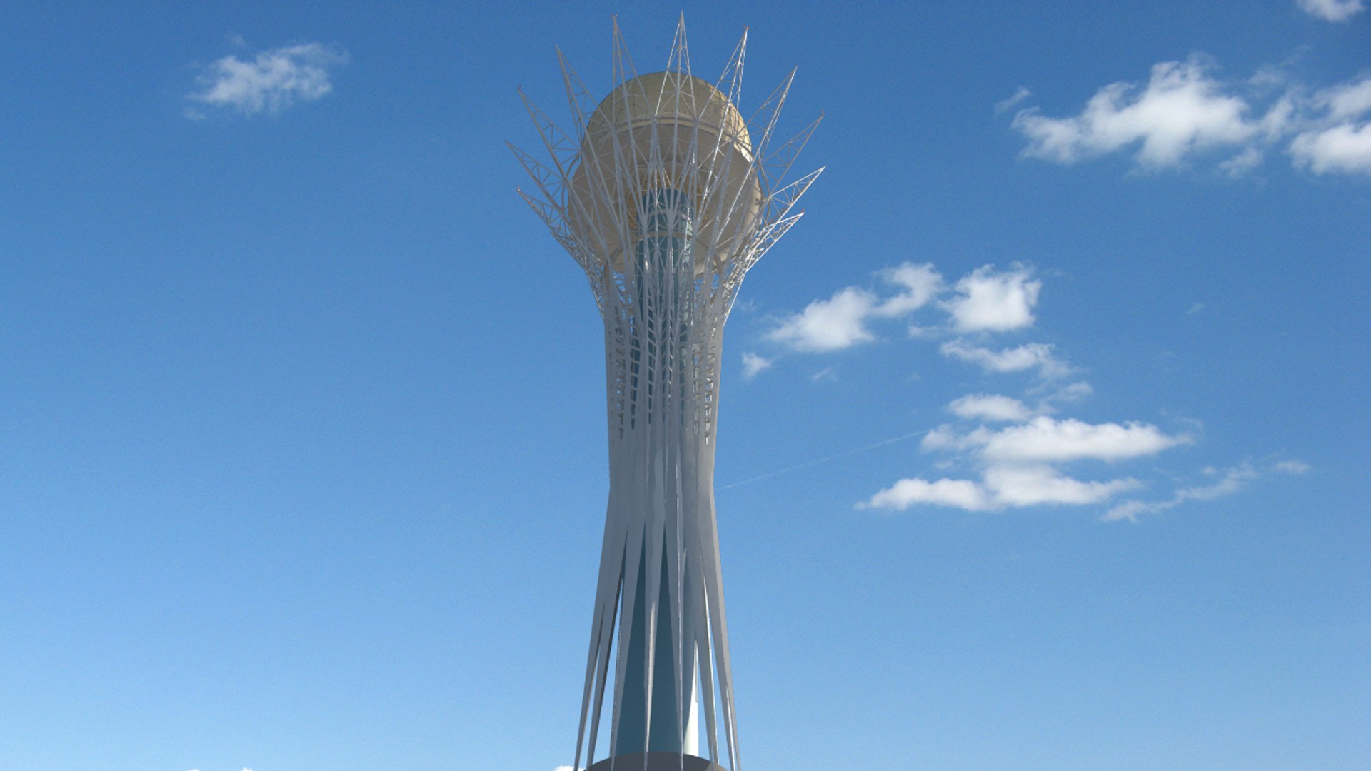 baiterek monument 3d model