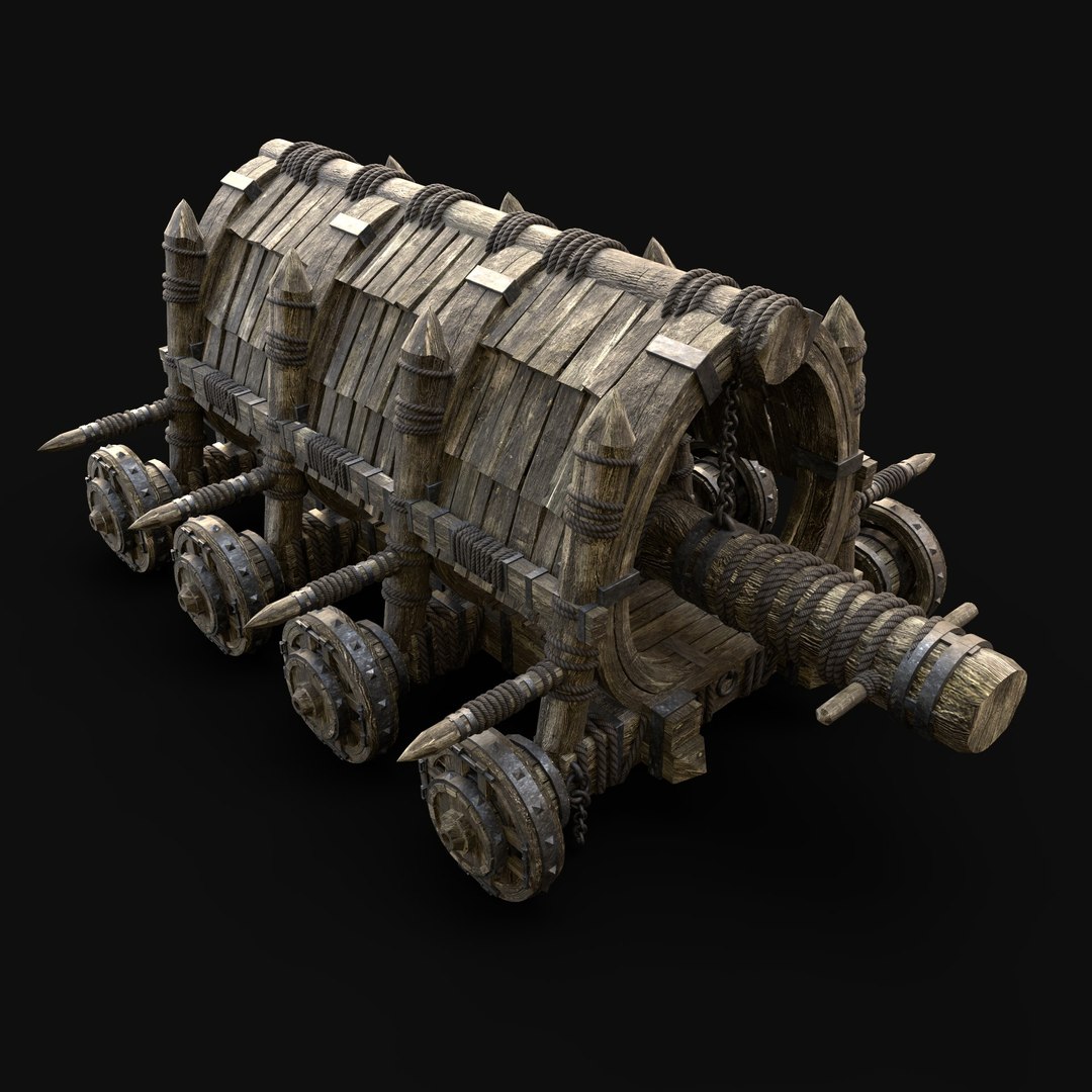 3D SIEGE ENGINE WAR MACHINES CONSTRUCTION BUILDER COLLECTION PACK model https://p.turbosquid.com/ts-thumb/0l/UMmzqo/2r/battering_ram_004_render6/jpg/1649281173/1920x1080/fit_q87/21a6f4f5921c66b62186082153de4640c39525d1/battering_ram_004_render6.jpg