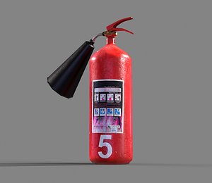 Fire extinguisher 3D model