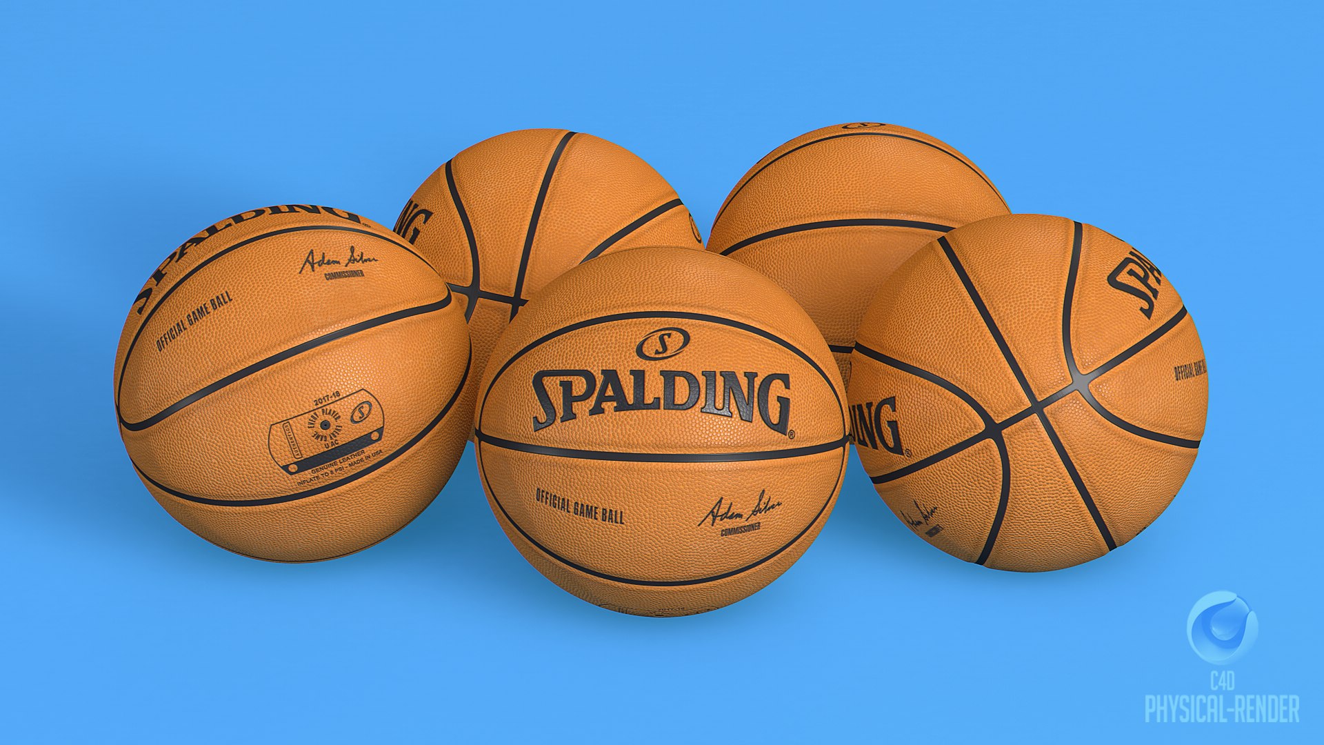 Basketball Ball Spalding Trend Stars Stripes Multicolour 7