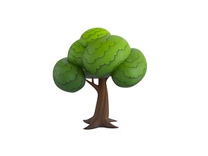 Cartoon Tree 004 model