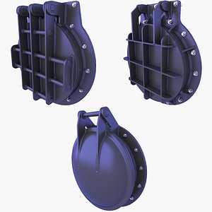 Flap Gate Valves SET v6 3D model