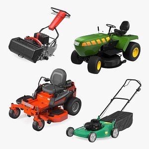 3D model Lawn Mowers Collection 2