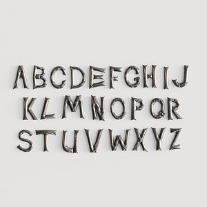 3D Alphabet balloons