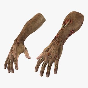 3d zombie hands