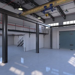 warehouse interior 3d model