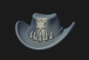 3D model Sheriff Hat 3D print