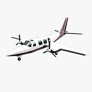 Piper Aerostar private plane 3D model