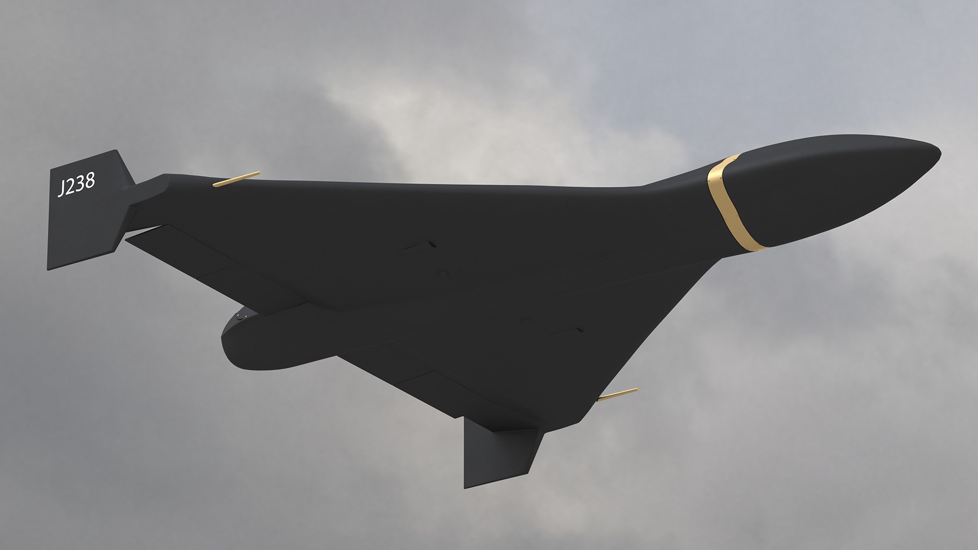 3D Shahed 238 Kamikaze Drone Black Model - TurboSquid 2232760