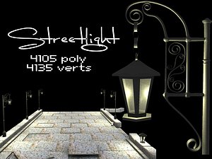 streetlight light 3d obj