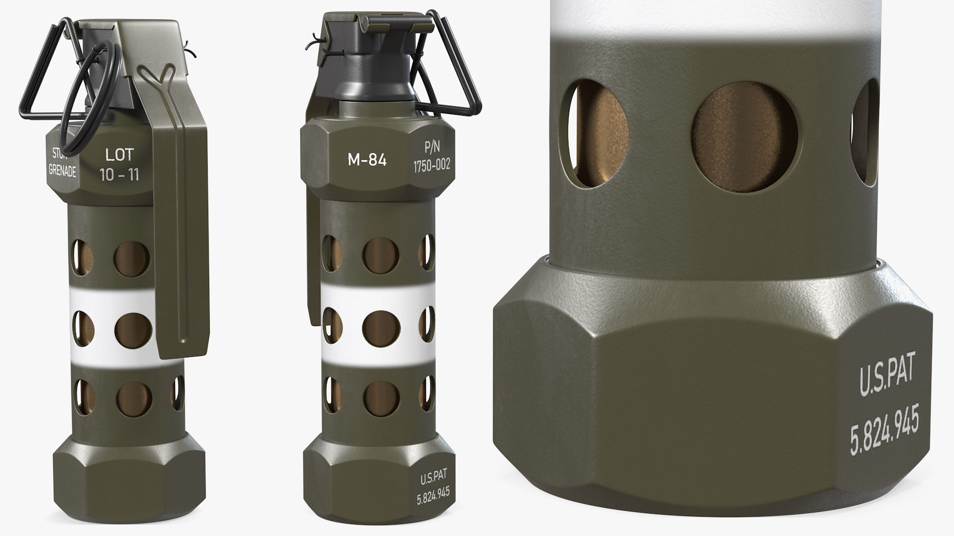 3D m84 stun grenade model https://p.turbosquid.com/ts-thumb/0m/7AUaM3/mHg85QU3/m84stungrenadevray3dmodel006/jpg/1599836129/1920x1080/fit_q87/3b8db25528a1c4649730c17c962e8c0edef7f681/m84stungrenadevray3dmodel006.jpg