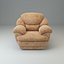 Leather Armchair Lounge Chair Upholstered Seat