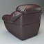 Leather Armchair Lounge Chair Upholstered Seat