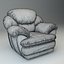 Leather Armchair Lounge Chair Upholstered Seat