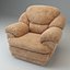 Leather Armchair Lounge Chair Upholstered Seat