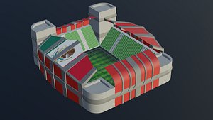 3D Football Stadium - Mexican model