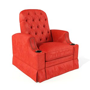 theatre chair paramount 3d model