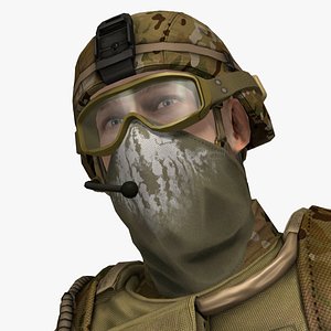 Military Male US Soldier Set 4