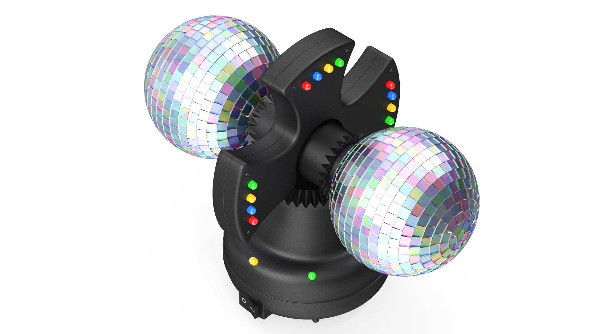 Twin Disco Mirror Ball Switched On Rigged 3D TurboSquid 1997434