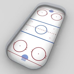 hockey field 3d model