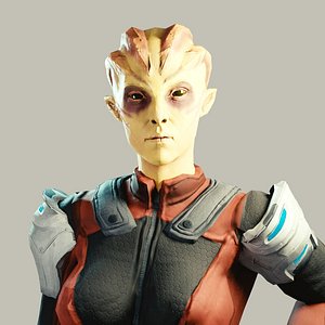 3D female alien