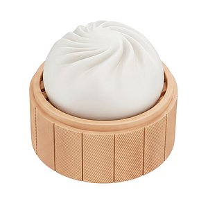 3D model Steamed bun keycap for mechanical keyboard 3D print model