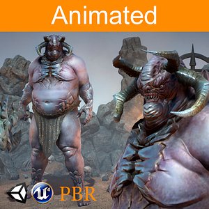 3D character orc magur model