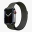 Appe Watch 7 – Graphit-Edelstahlgehäuse mit Milanaise-Armband in Graphit