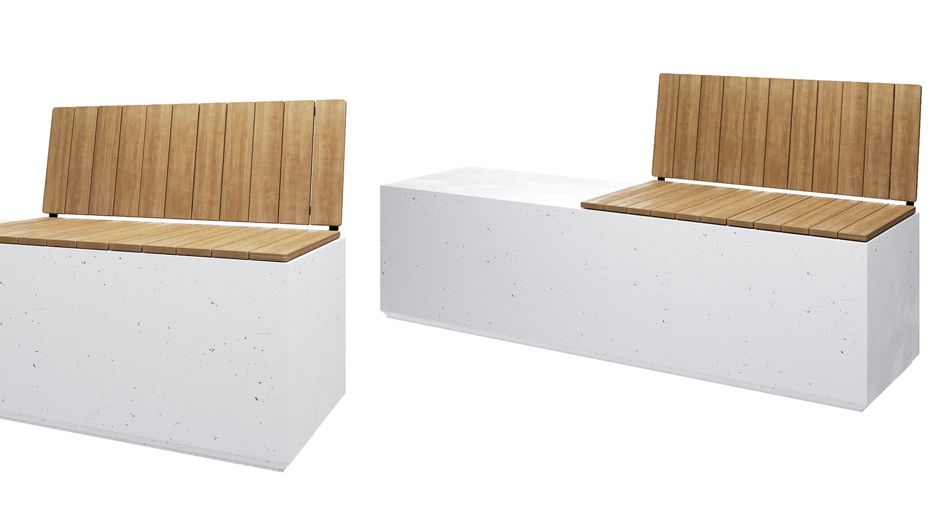 Concrete Bench - BOX WBH 3D Model - TurboSquid 2044982