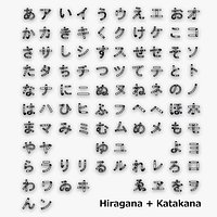 Japanese Characters Hiragana Katakana Full Set Low Poly