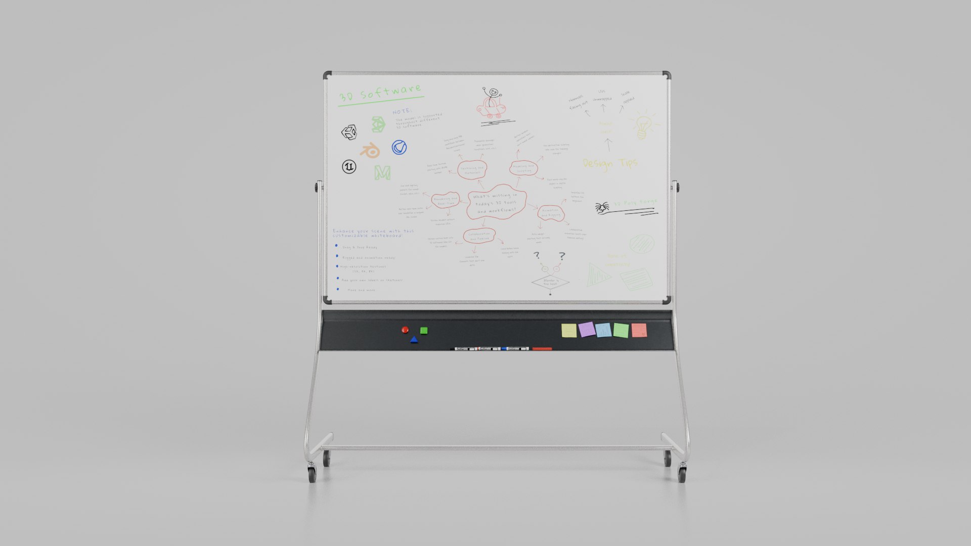 Compact Double-Sided Rectangular Trio - Customizable Writing Board Set 3D https://p.turbosquid.com/ts-thumb/0m/gRBSXy/dm/render_1/png/1780784767/1920x1080/fit_q87/95ecf36ef565957a1c6dcbdffc35603771e6f5e4/render_1.jpg