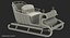 Santa Sleighs Collection 3D model