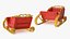 Santa Sleighs Collection 3D model