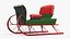 Santa Sleighs Collection 3D model