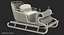 Santa Sleighs Collection 3D model