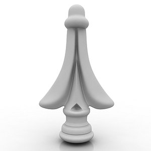 peak fence decoration 3d model