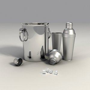 cocktail shaker bucket 3d max