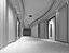 3D Cinema Hallway 01 model