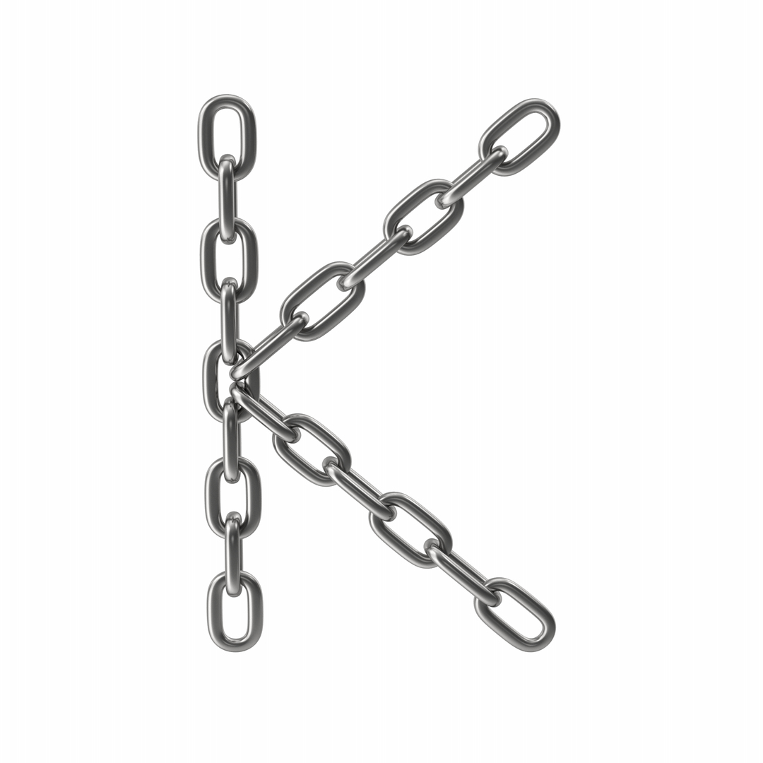3D Chain Letter K TurboSquid 2023118