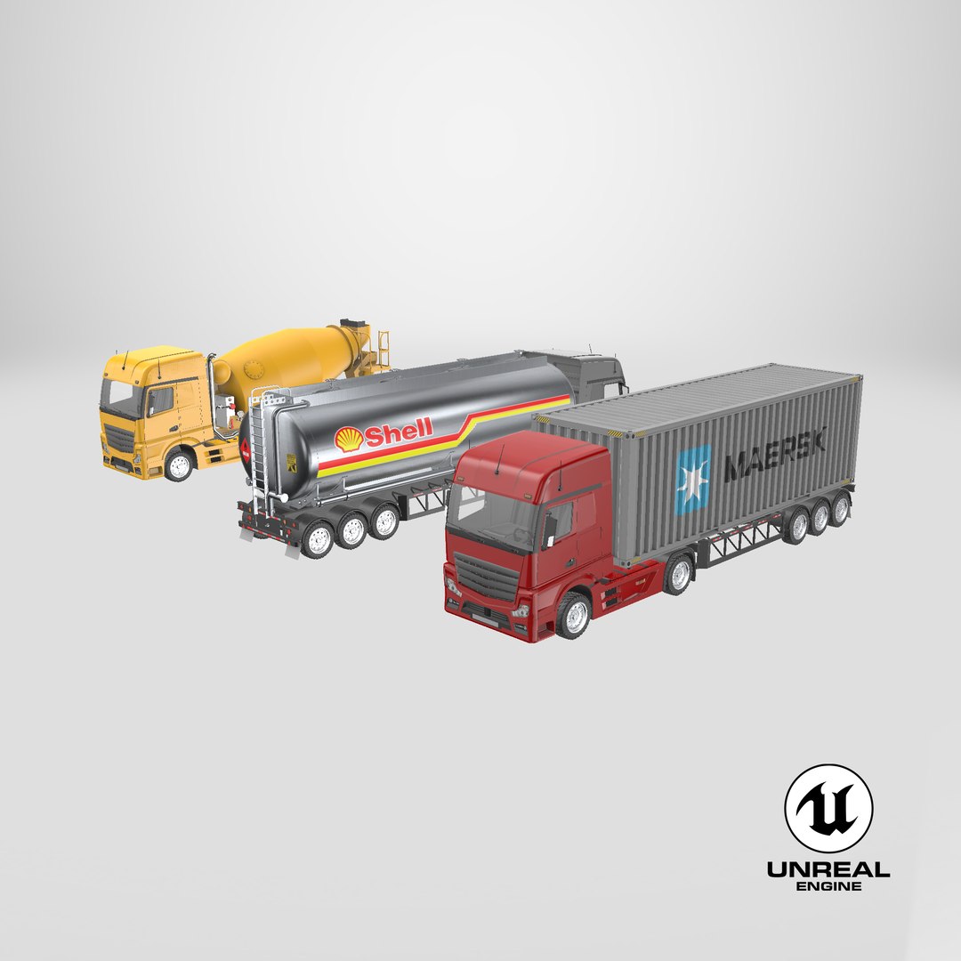 3D Detailed Three Trucks model https://p.turbosquid.com/ts-thumb/0m/qBUx3S/VQ/stemcell_unreal_render/png/1731430303/1920x1080/fit_q87/4b8577f78cdec7588696ca2c5b1226d20e3eea62/stemcell_unreal_render.jpg