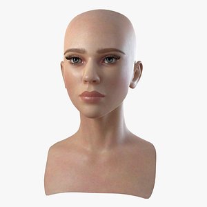 Female mannequin head white 3D - TurboSquid 1297013