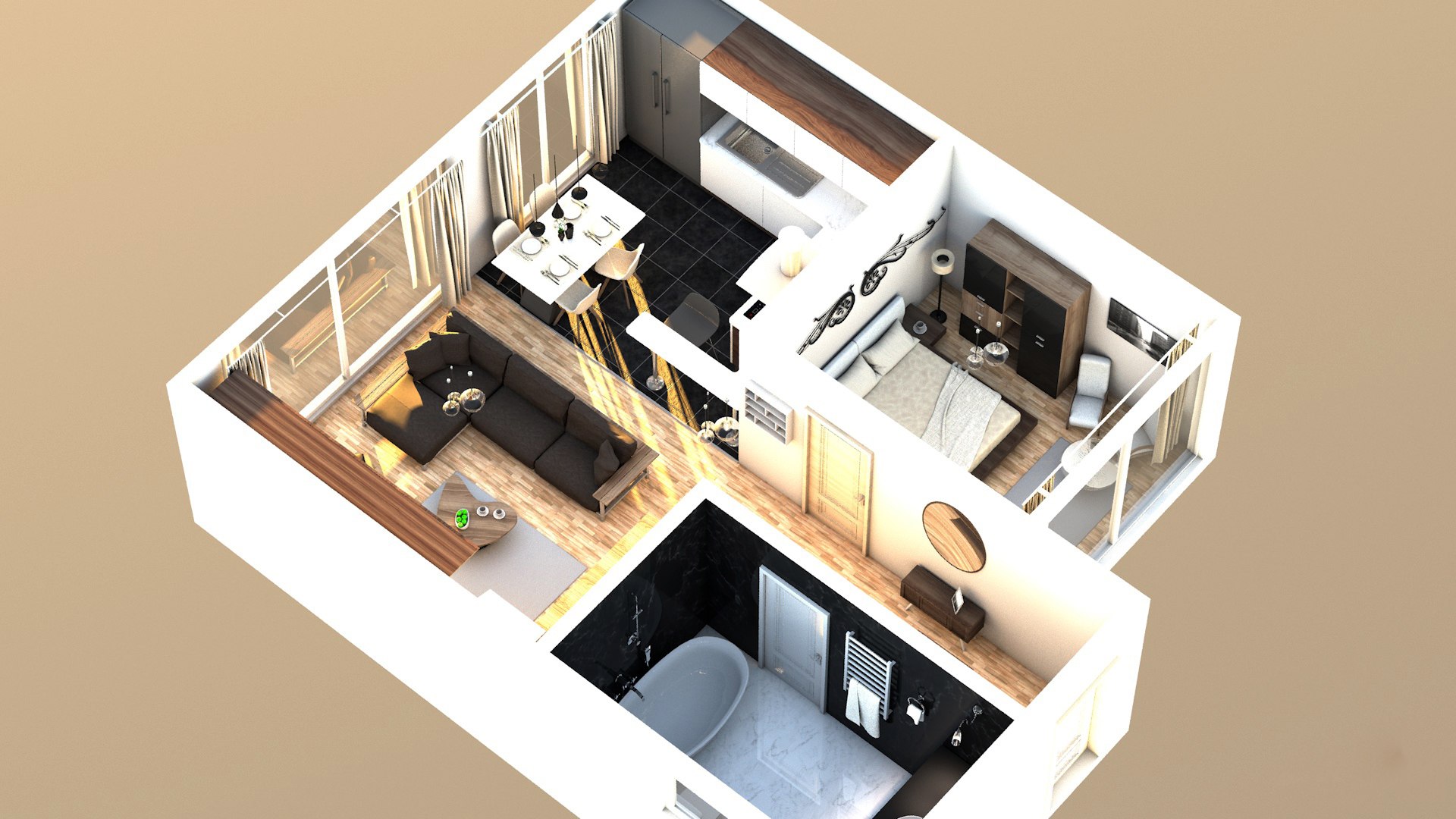 Apartment interior 3D - TurboSquid 1485832