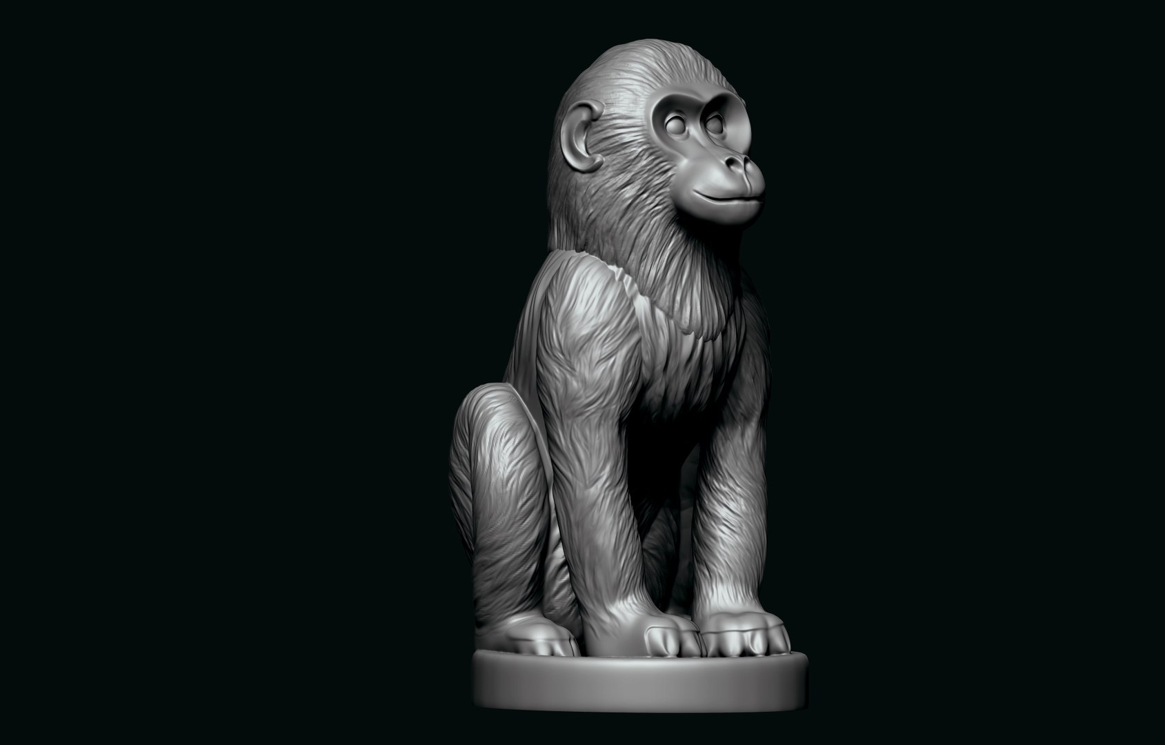 3D Monkey 3d Printing - TurboSquid 2258244