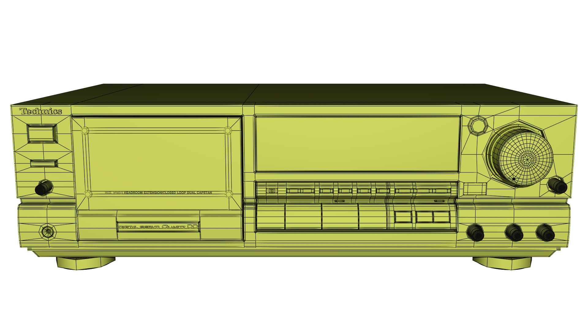 Cassette Deck Technics RS-BX828 3D Model - TurboSquid 2186472