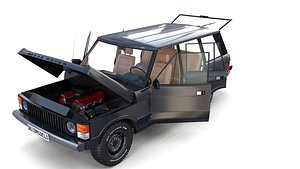 Range Rover Classic with chassis and interior v3